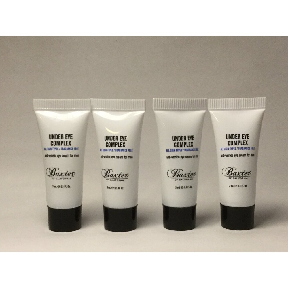 Baxter of California Under Eye Complex Cream Travel Size LOT 4 X Tubes 3ml Each